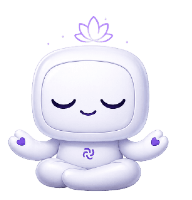 Synco meditating peacefully