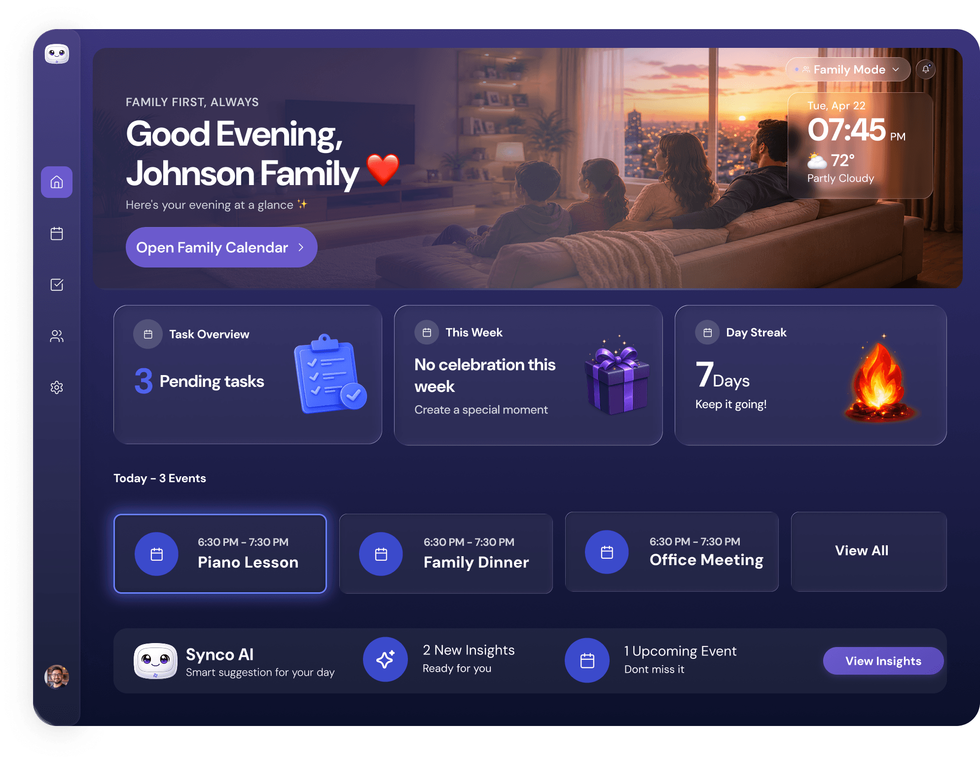 TellySynco TV Dashboard
